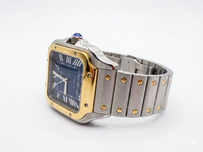 Cartier Santos De Cartier Blue Dial Royal