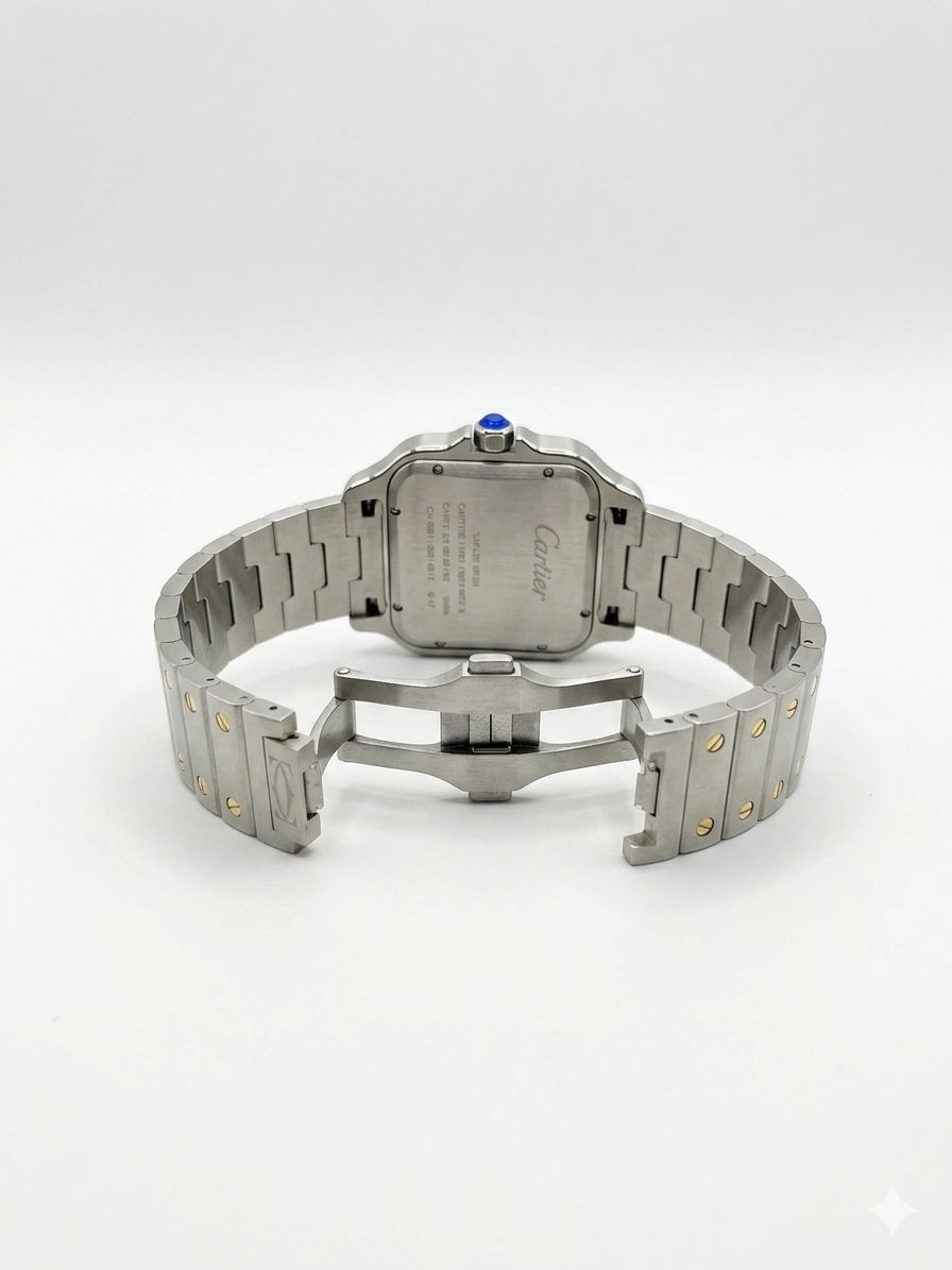 Cartier Santos De Cartier Blue Dial Royal