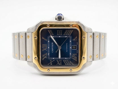 Cartier Santos De Cartier Blue Dial Royal