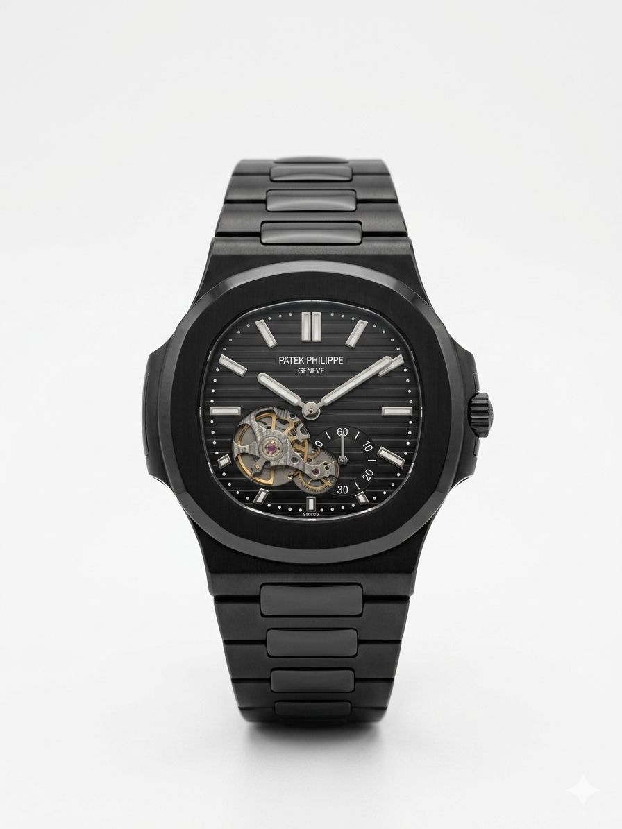 Patek Philippe Open Heart All Black - Seiko NH-38