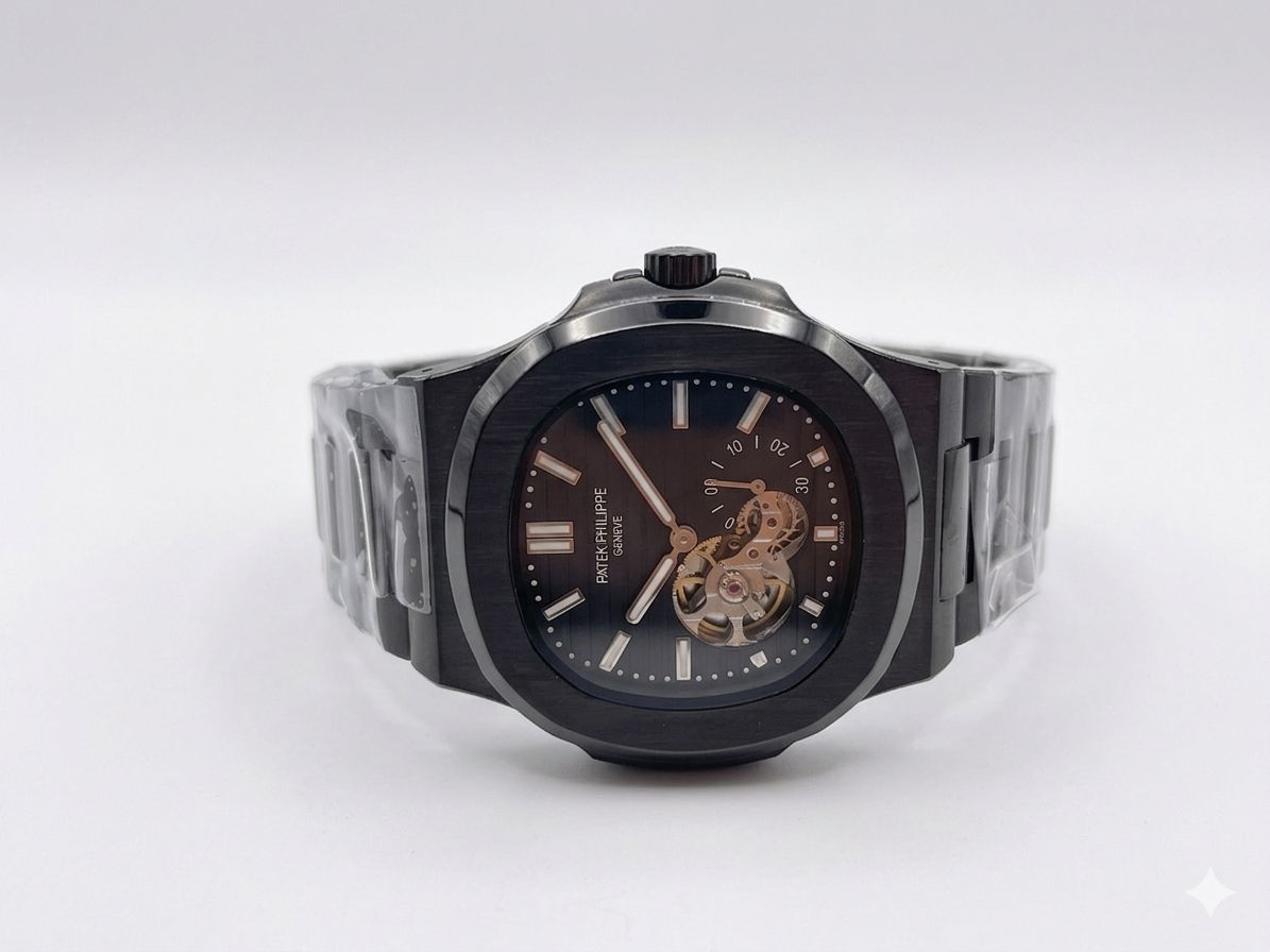 Patek Philippe Open Heart All Black - Seiko NH-38