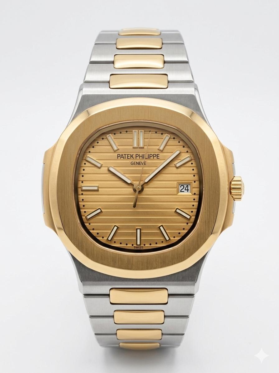 Patek Philippe 3800 Nautilus Two Tone 1990s