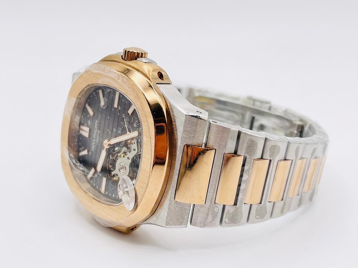 Patek Philippe Open Heart Two-Toned - Rose Gold, Black Dial