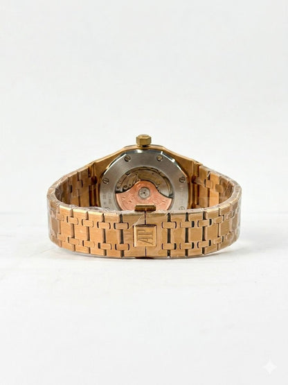 Audemars Piguet  Royal Oak Quartz Gold / Brown Grande Tapisserie - 67650