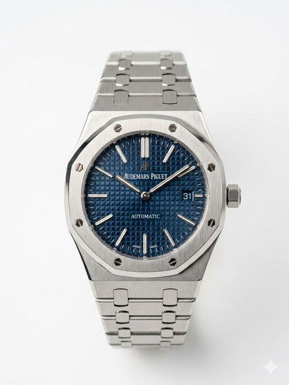 Audemars Piguet Royal Oak Blue Grande Tapisserie - 15400ST