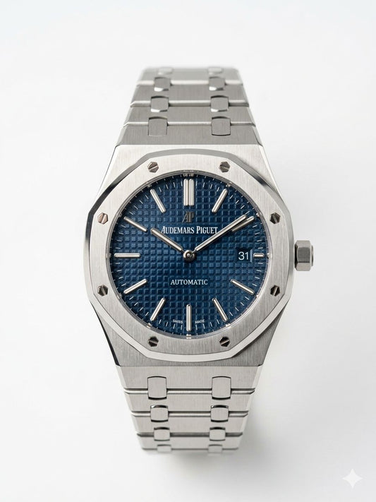 Audemars Piguet Royal Oak Blue Grande Tapisserie - 15400ST