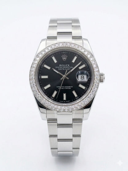Rolex Datejust 41 - 116300, Diamond Bezel