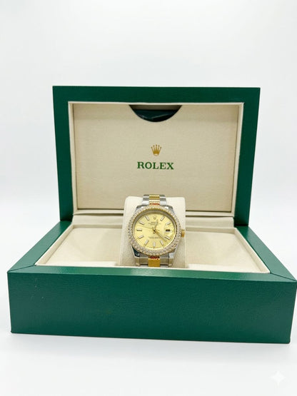 Rolex Datejust 126283RBR - Champagne Dial, Tow-Toned, Diamond Bezel