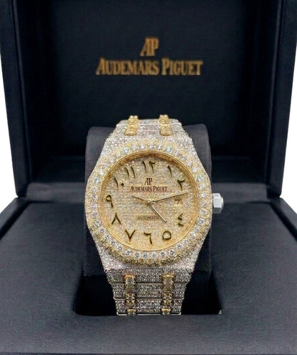 Audemars Piguet Royal Oak - Arabic numerals, Fully Iced Out