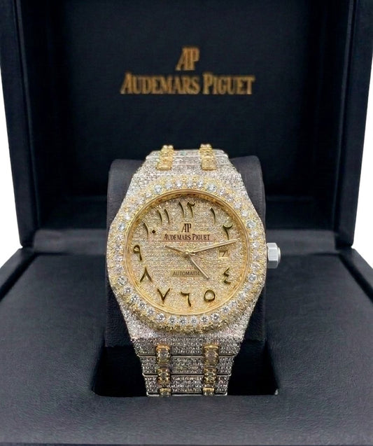 Audemars Piguet Royal Oak - Arabic numerals, Fully Iced Out