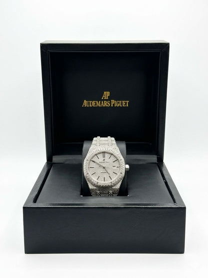 Audemars Piguet Royal Oak Moissanite - Fully Iced Out
