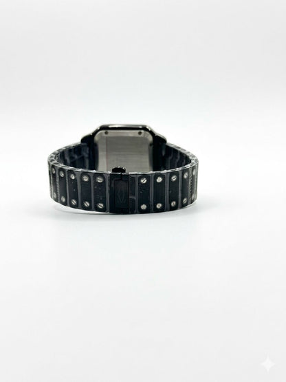 Cartier Santos de Cartier ADLC - Black, Diamond Bezel