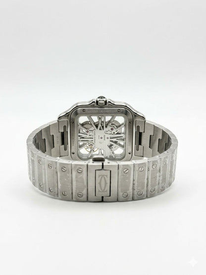 Cartier Santos de Cartier Skeleton Watch - Diamond Bezel