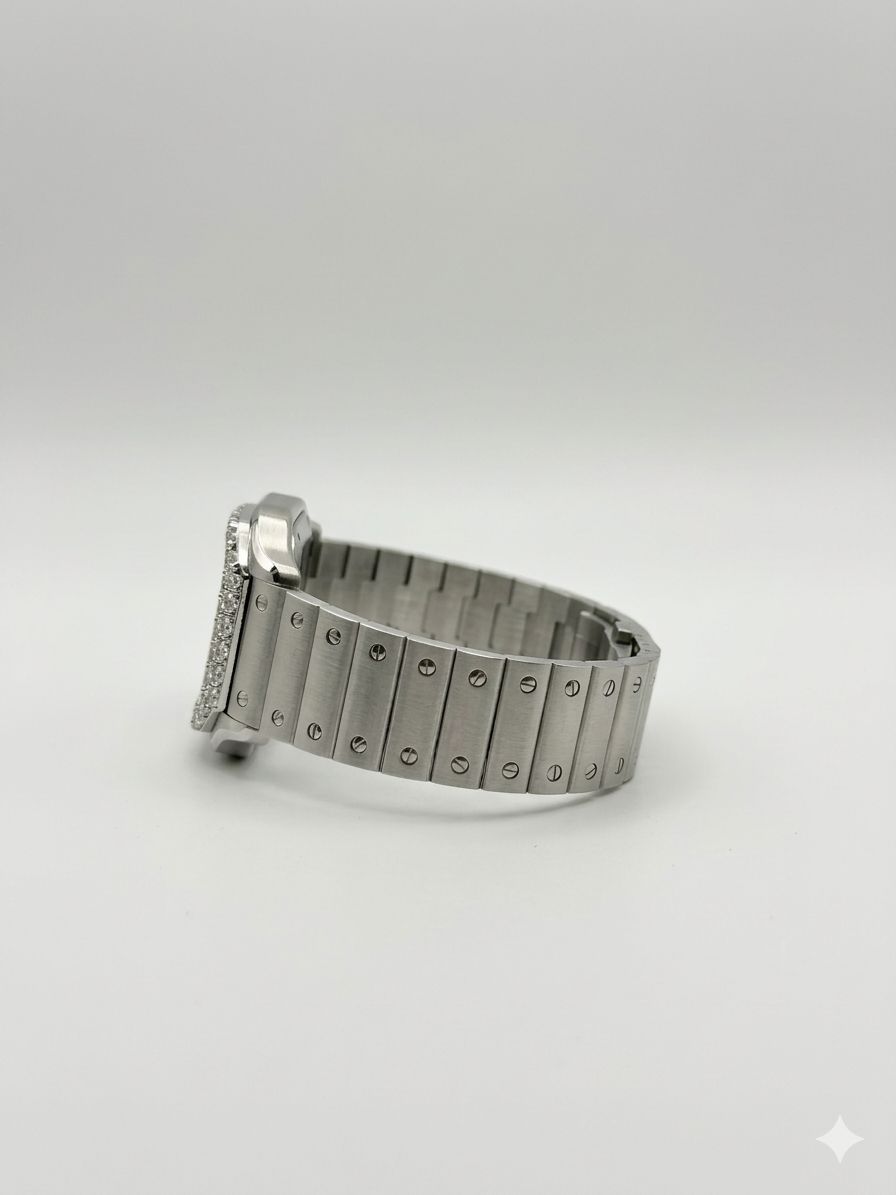 Cartier Santos de Cartier Skeleton Watch - Diamond Bezel