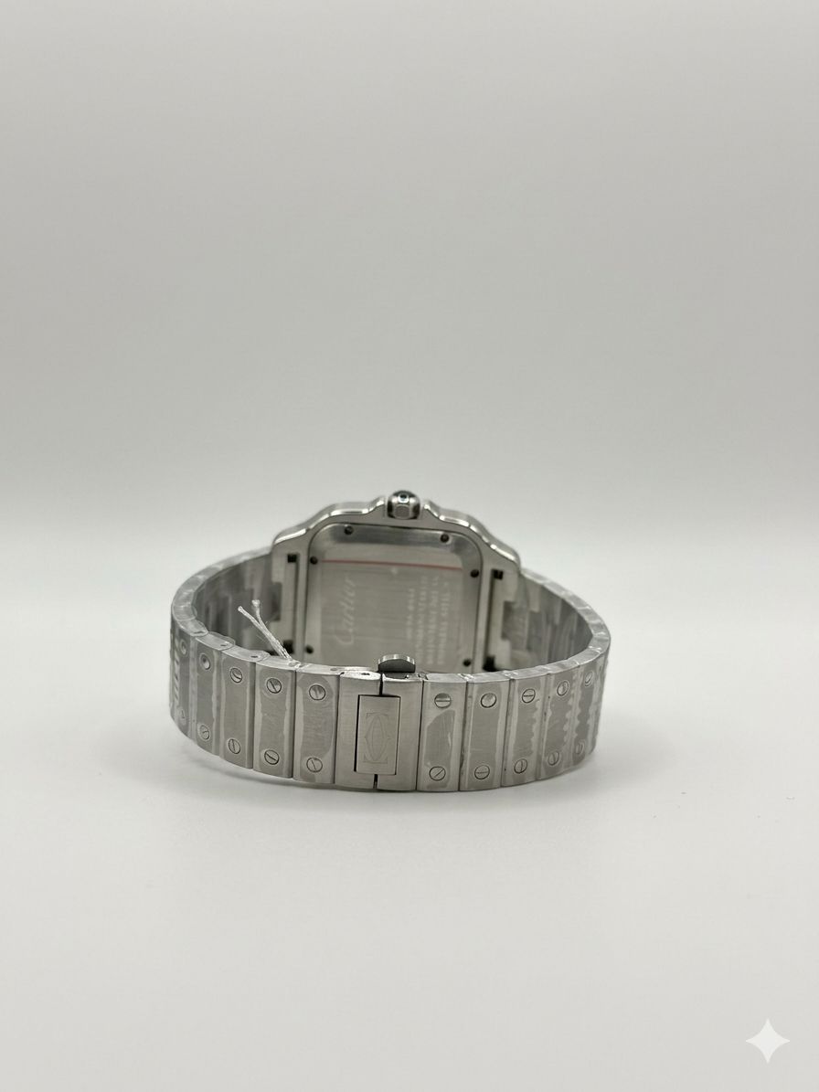 Cartier Santos de Cartier Medium Model - Diamond Bezel