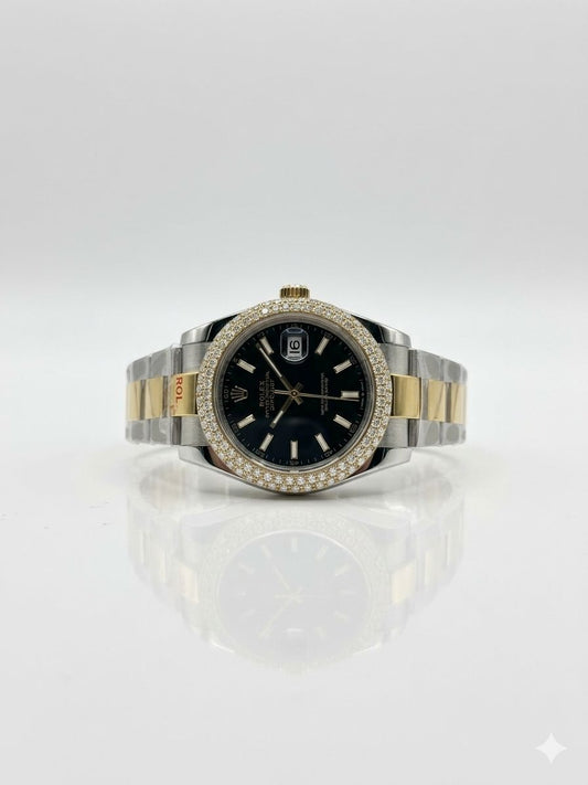 Rolex Oyster Perpetual Datejust - Two-Toned, Diamond Bezel