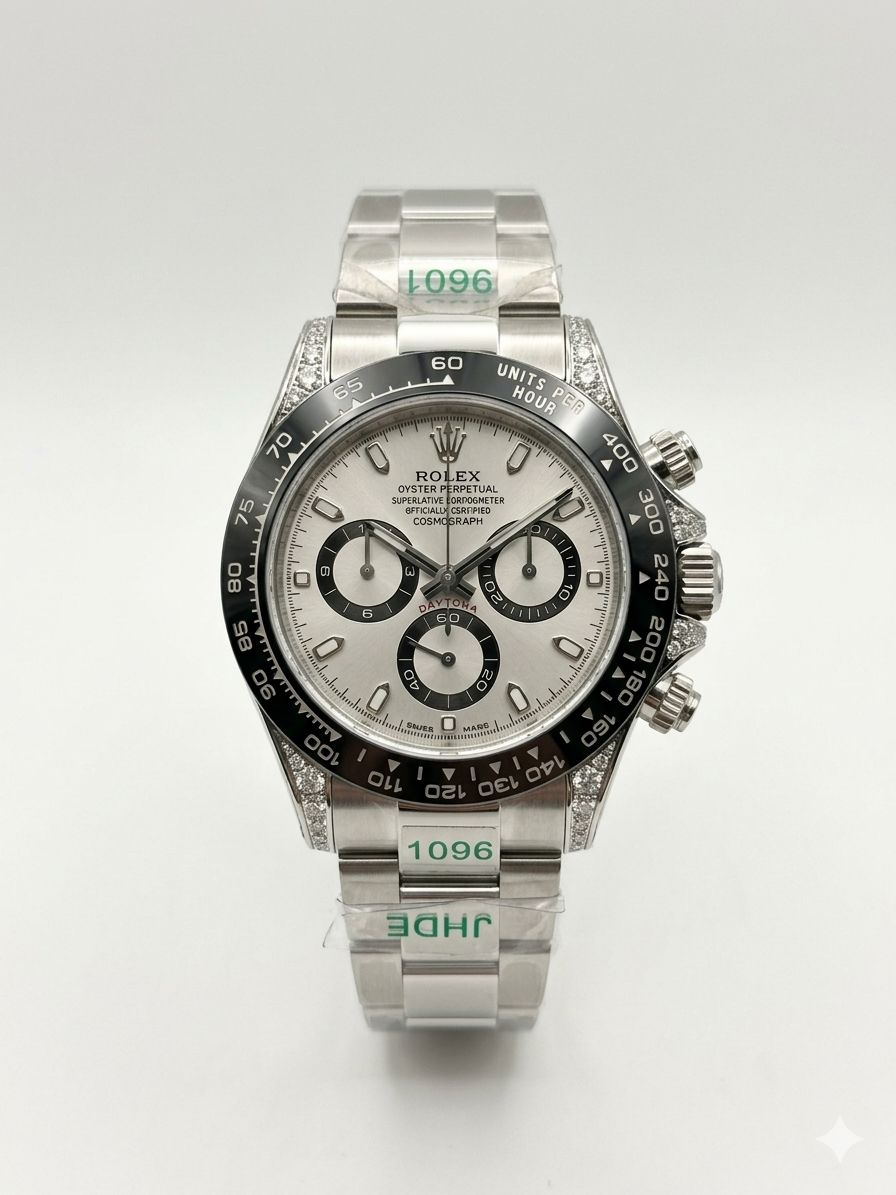 Rolex Cosmograph Daytona Panda -  116500LN, Diamond Bezel